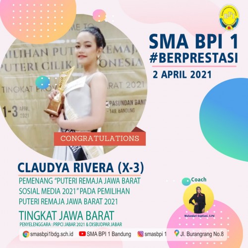 PEMENANG PUTERI REMAJA JAWA BARAT SOSIAL MEDIA 2021